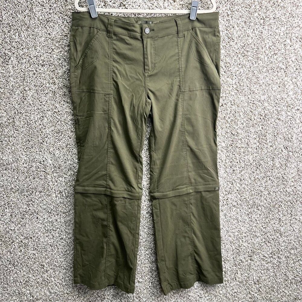 Prana Pants Women’s 16 Green Zip Off